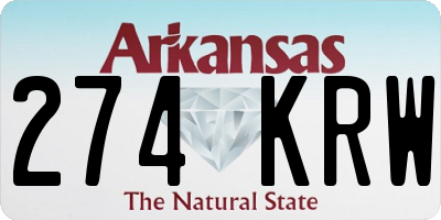 AR license plate 274KRW