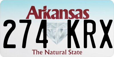 AR license plate 274KRX