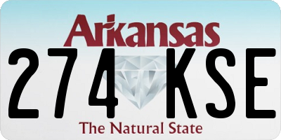 AR license plate 274KSE
