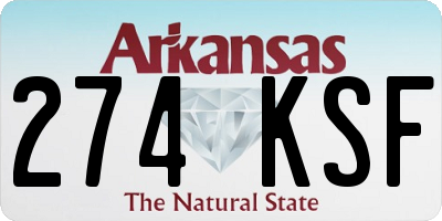 AR license plate 274KSF