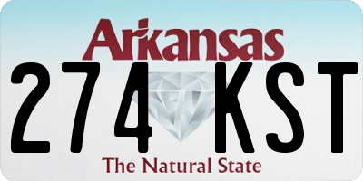 AR license plate 274KST