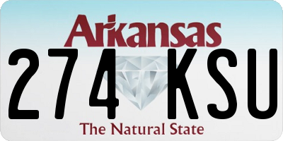 AR license plate 274KSU