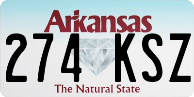 AR license plate 274KSZ