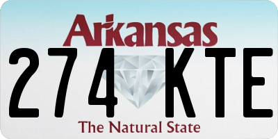AR license plate 274KTE