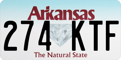 AR license plate 274KTF
