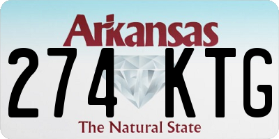 AR license plate 274KTG