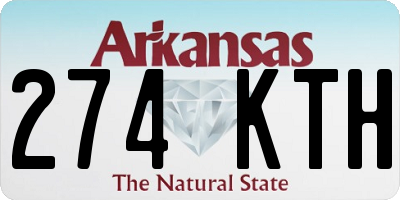 AR license plate 274KTH