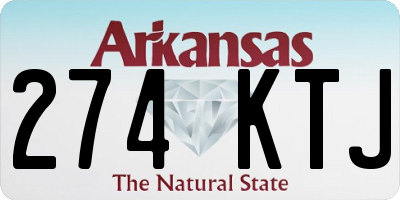 AR license plate 274KTJ