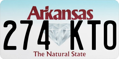 AR license plate 274KTO