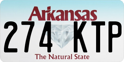 AR license plate 274KTP