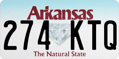 AR license plate 274KTQ