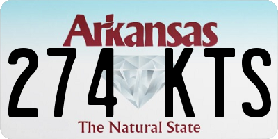 AR license plate 274KTS