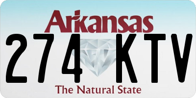 AR license plate 274KTV