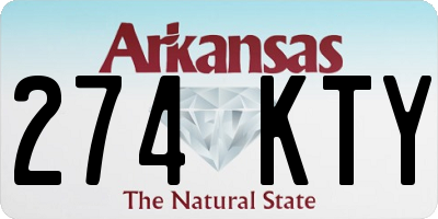 AR license plate 274KTY