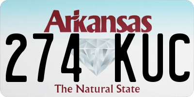 AR license plate 274KUC