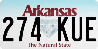 AR license plate 274KUE