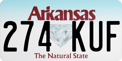 AR license plate 274KUF