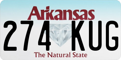 AR license plate 274KUG
