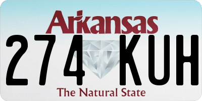 AR license plate 274KUH
