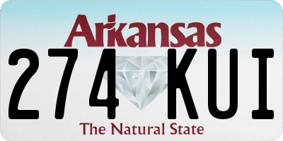 AR license plate 274KUI