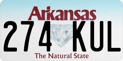 AR license plate 274KUL