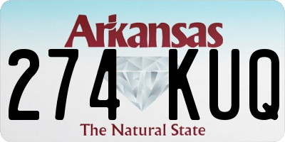 AR license plate 274KUQ
