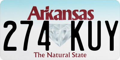 AR license plate 274KUY