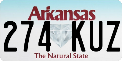 AR license plate 274KUZ