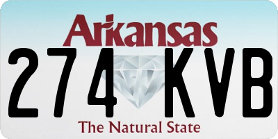 AR license plate 274KVB