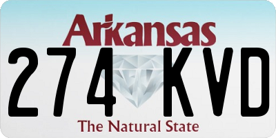 AR license plate 274KVD