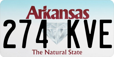 AR license plate 274KVE