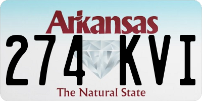 AR license plate 274KVI