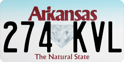 AR license plate 274KVL