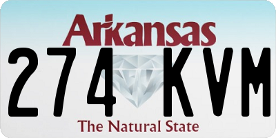 AR license plate 274KVM