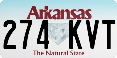 AR license plate 274KVT