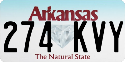 AR license plate 274KVY