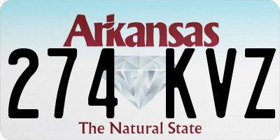 AR license plate 274KVZ