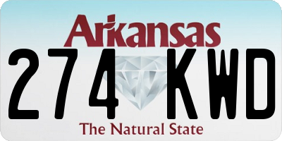 AR license plate 274KWD