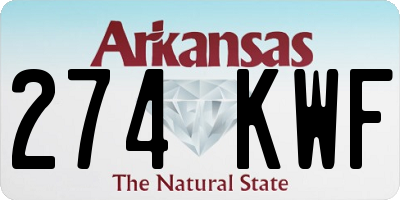AR license plate 274KWF
