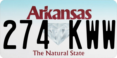 AR license plate 274KWW