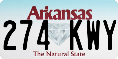 AR license plate 274KWY