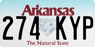 AR license plate 274KYP