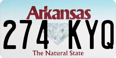 AR license plate 274KYQ