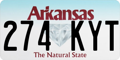 AR license plate 274KYT