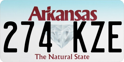 AR license plate 274KZE