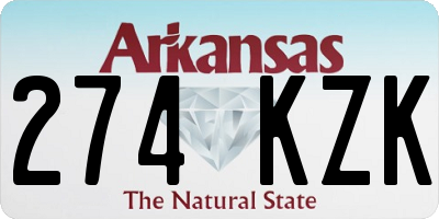 AR license plate 274KZK