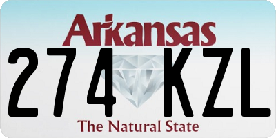 AR license plate 274KZL