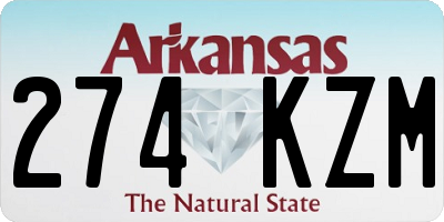AR license plate 274KZM