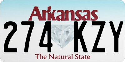 AR license plate 274KZY