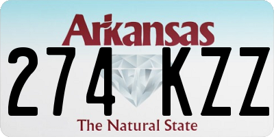 AR license plate 274KZZ
